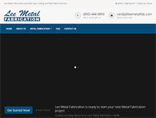 Tablet Screenshot of leemetalfab.com